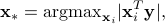  {bf x}_* = {rm argmax}_{{bf x}_i} |{bf x}_i^T {bf y}|, 